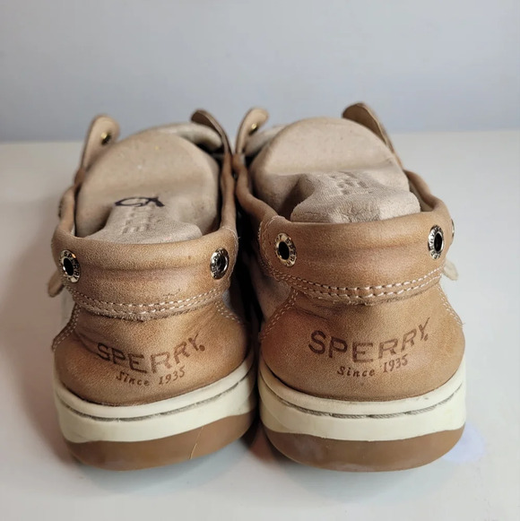 Sperry Angelfish Varsity Boat Shoe Metallic Linen Size Women's 11 - Picture 5 of 11